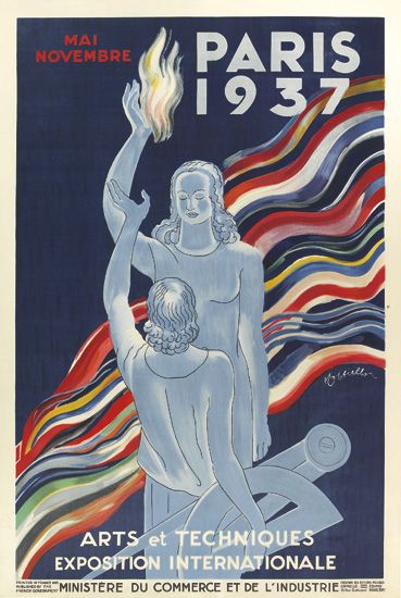 LEONETTO CAPPIELLO (1875-1942). PARIS 1937. 46x31 inches, 118x79 cm. Editions Nouvelles Cappiello, Paris.